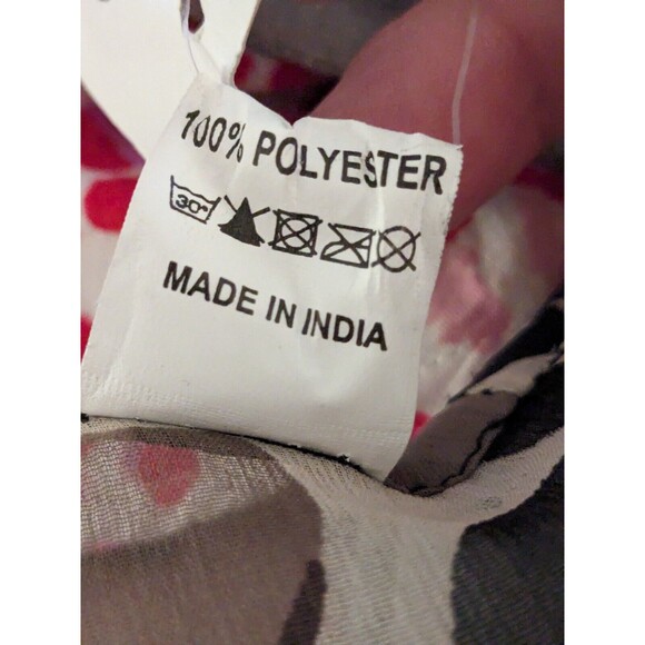 Cruise Club Ladies One Size Brown/White/Black Sheer Leopard Fringe Cover-Up NEW - Picture 10 of 12